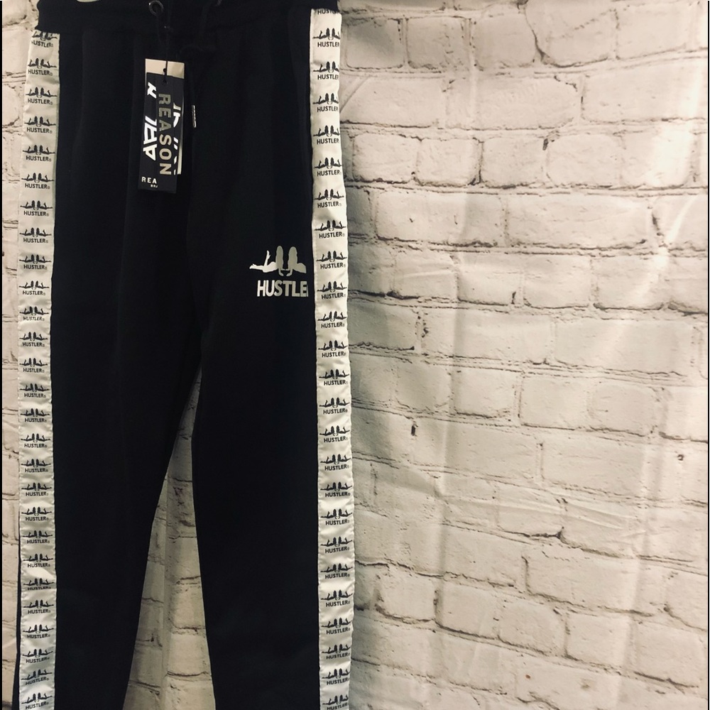 🎊HP🎊🔥Reason🔥Unisex🔥Logo Tape Joggers🔥Measurements in Pics🔥 - Picture 6 of 16